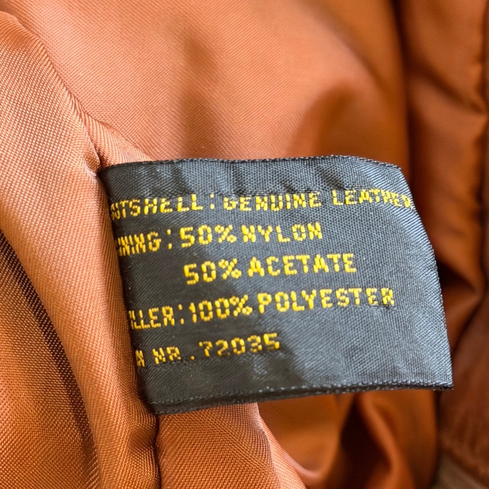Vintage 90s Adler Southwestern Leather Wool Bomber Jacket Size S Made in Korea - Picture 5 of 5